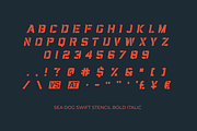 Sea Dog Swift | Sports Display Font, a Font by Doug Houvener (Thumbnail 10 of 10)