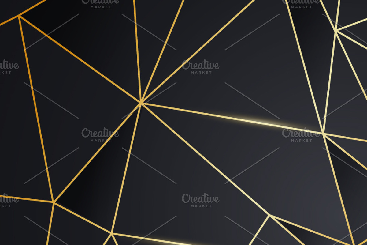Black And Gold Mosaic Texture, a Background Graphic by Black White Mouse Design (Photo 2 of 3)