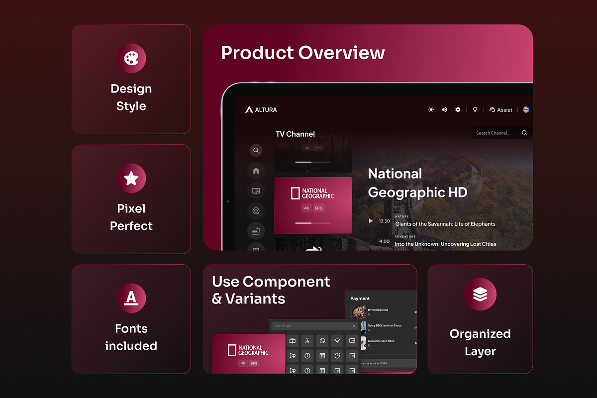 Altura - SAAS Entertainment UI Kit, a Landing Page Template by Agensip Design Agency (Photo 3 of 10)