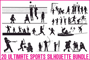 Multi Sport Silhouette Set, an Illustration by musafir_fashion