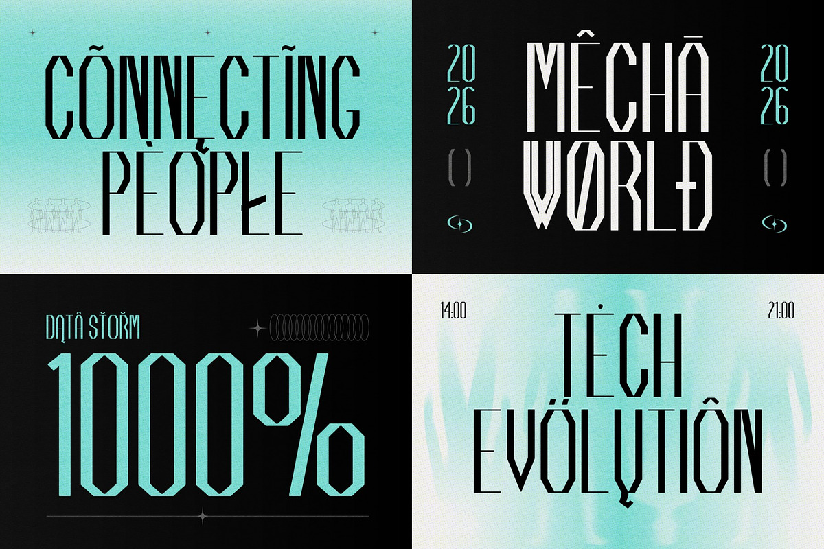 Cyberystic, a Sans Serif Font by graphicook (Photo 8 of 10)