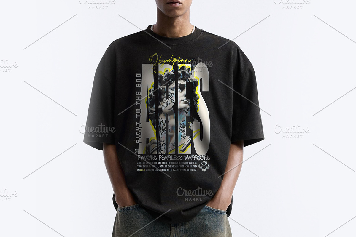 David statue graphics.T-shirt prints, a Person Illustration by StudioLondon (Photo 3 of 3)