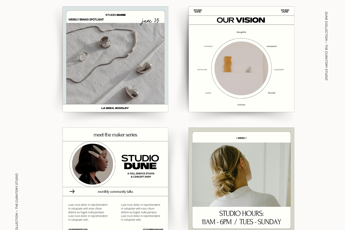 DUNE | Canva Social Media kit, a Social Media Template by The Curatory Studio (Photo 6 of 7)