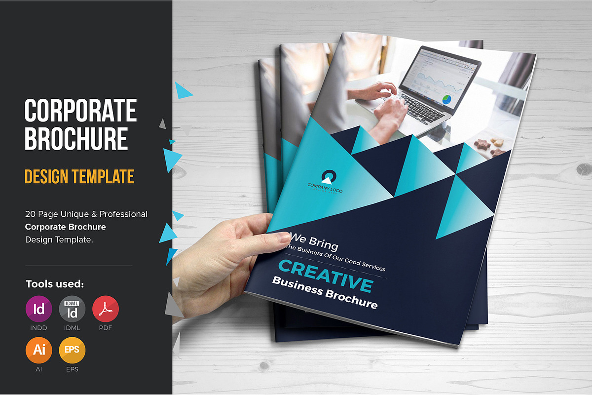 Corporate Brochure Template V4, a Brochure Template by JanySultana (Photo 1 of 12)