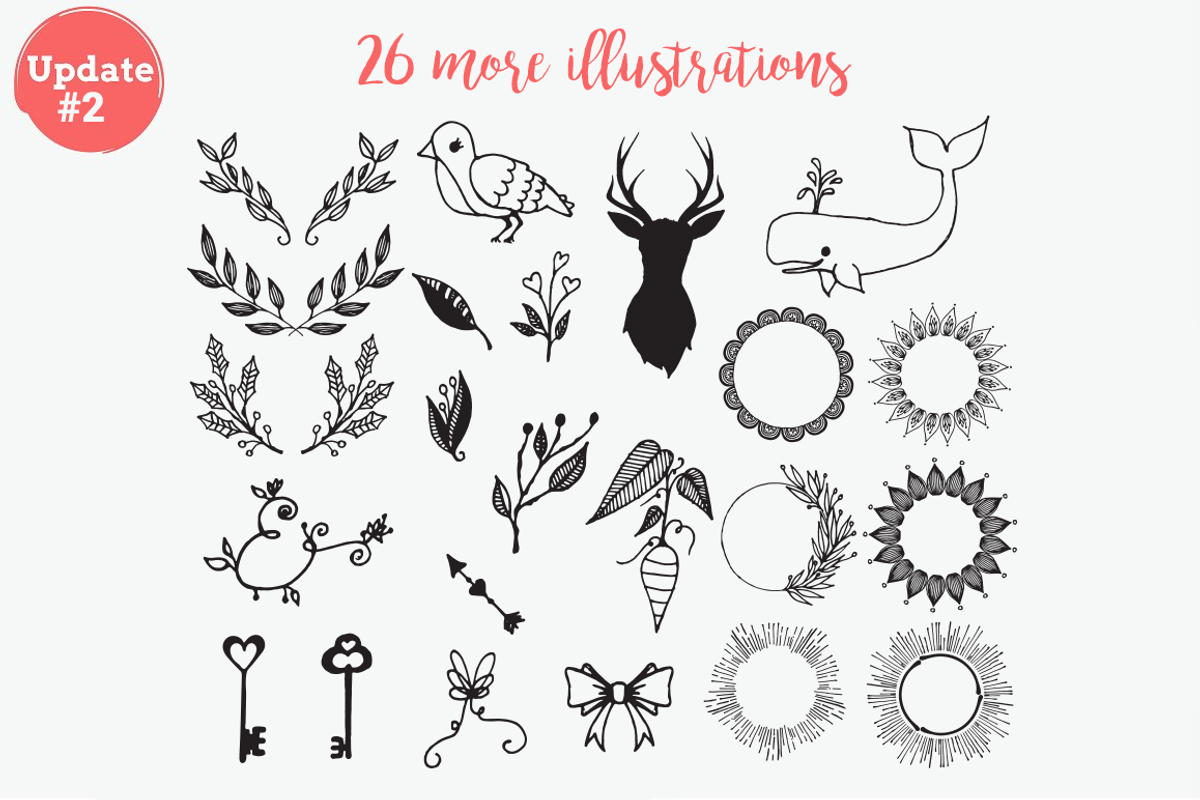 Big Hand Drawn Logo Kit, a Branding & Logo Template by Brandi Lea Designs (Photo 32 of 32)
