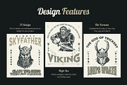 Vintage Viking Art Icon Set, a Person Illustration by Creative Stall (Thumbnail 2 of 9)