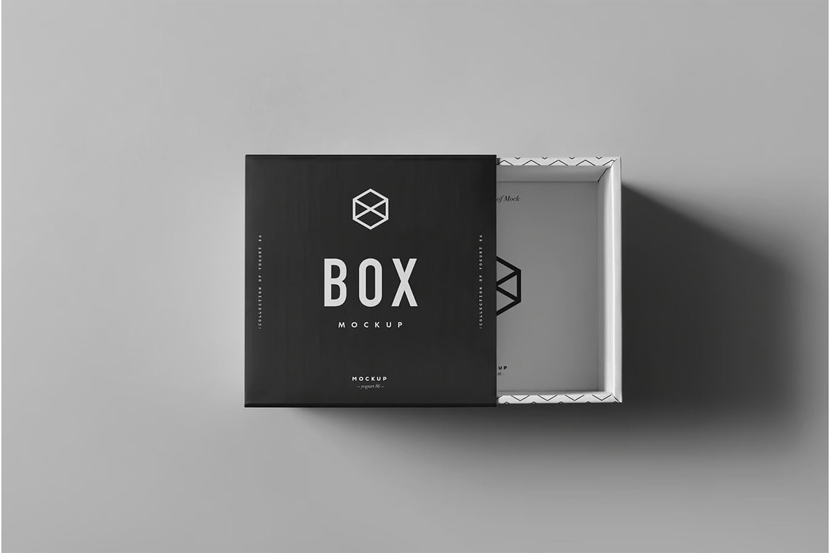 Box Mock-up, a Packaging Mockup by zippypixelstudio (Photo 2 of 8)