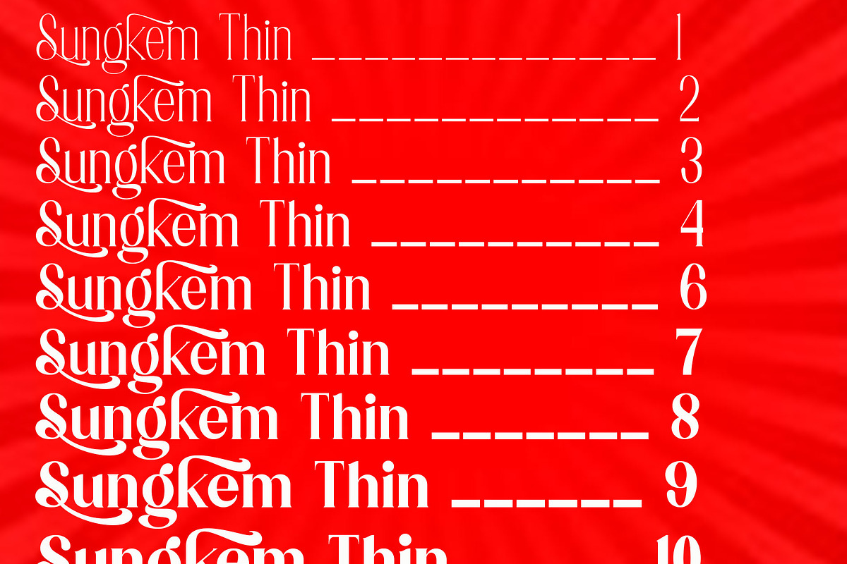 Sungkem Family Serif, a Serif Font by Canden Meutuah (Photo 4 of 5)