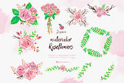 Roses Watercolor floral frames 028, an Illustration by Drawberx (Thumbnail 6 of 10)