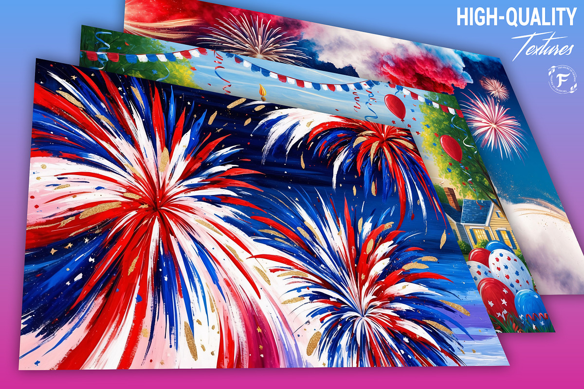 4th of july Digital Paper, a Texture Graphic by Forhadx5 (Photo 2 of 8)