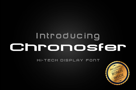 CHRONOSFER - Futuristic Space Galaxy, a Font by Anomali Creatype