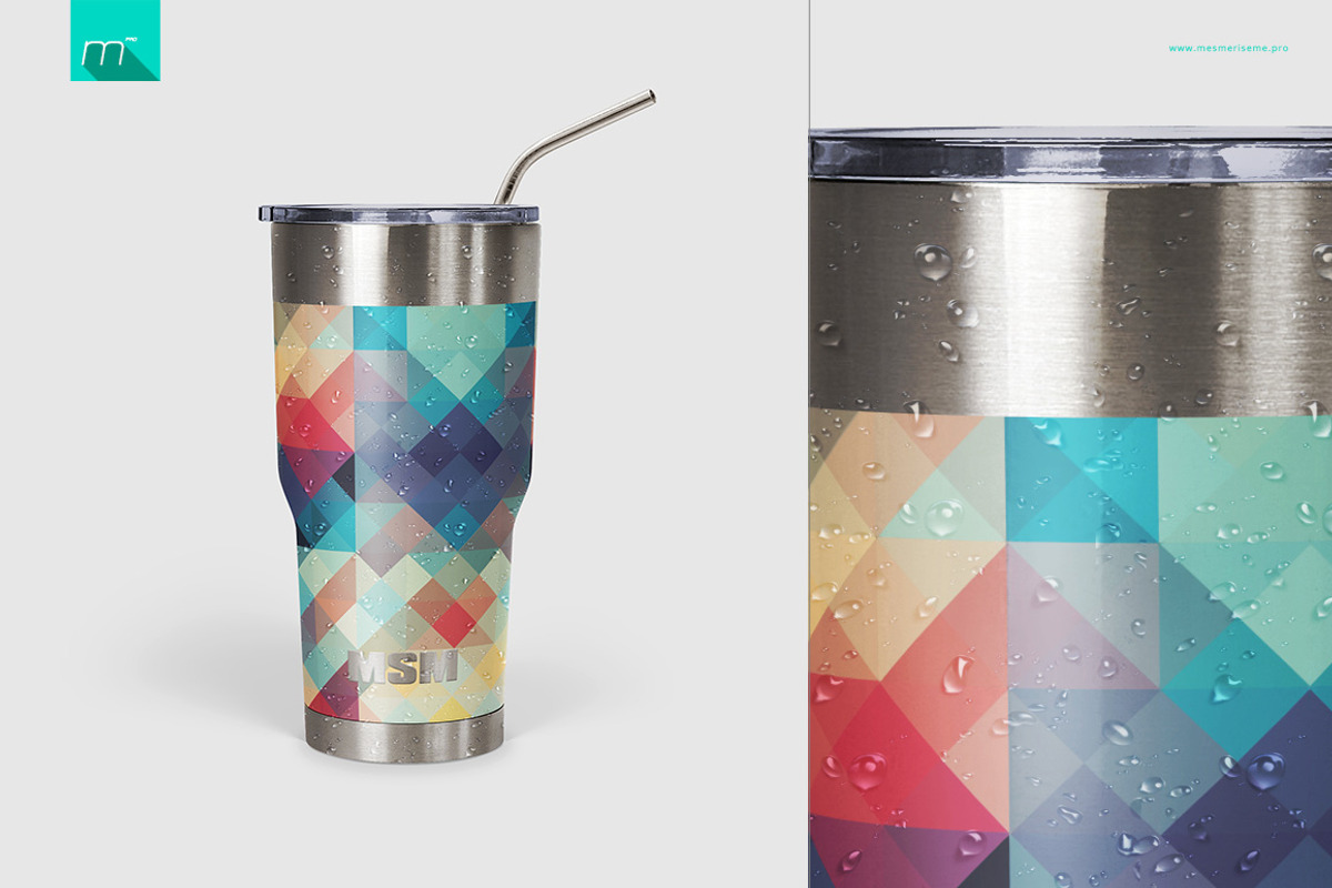 30 oz Stainless Tumbler Mock-up, a Cups & Container Mockup by Mocca Mockups Store (Photo 3 of 7)