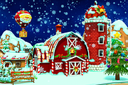 Cartoon Christmas Farm, an Environmental 3D Model by Souchenki (Thumbnail 6 of 29)