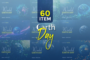 Earth Day template bundle, a Social Media Template by gstudiovect21