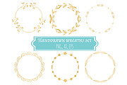 Vector Wreatgs set - Ai+Eps+Png, an Illustration by Annakristal (Thumbnail 2 of 2)