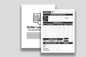 Business Order Logbook KDP Interior