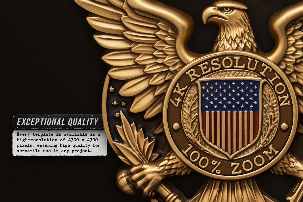 Police / Army / Sheriff Metal Badges, an Object Graphic by Hyperpix Productions (Photo 6 of 21)