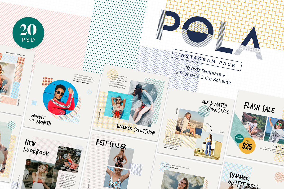 Instagram Pack - POLA, a Social Media Template by muhisya (Photo 1 of 10)