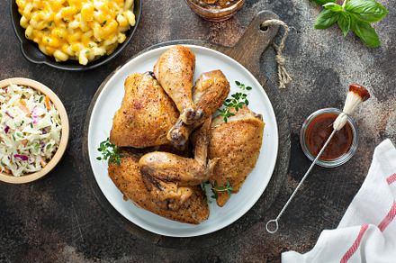 Roasted or smoked chicken, a Food & Drink Photo by farwasser
