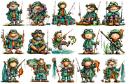 Whimsical Fisherman PNG Clipart, an Illustration by OK Design (Thumbnail 2 of 6)