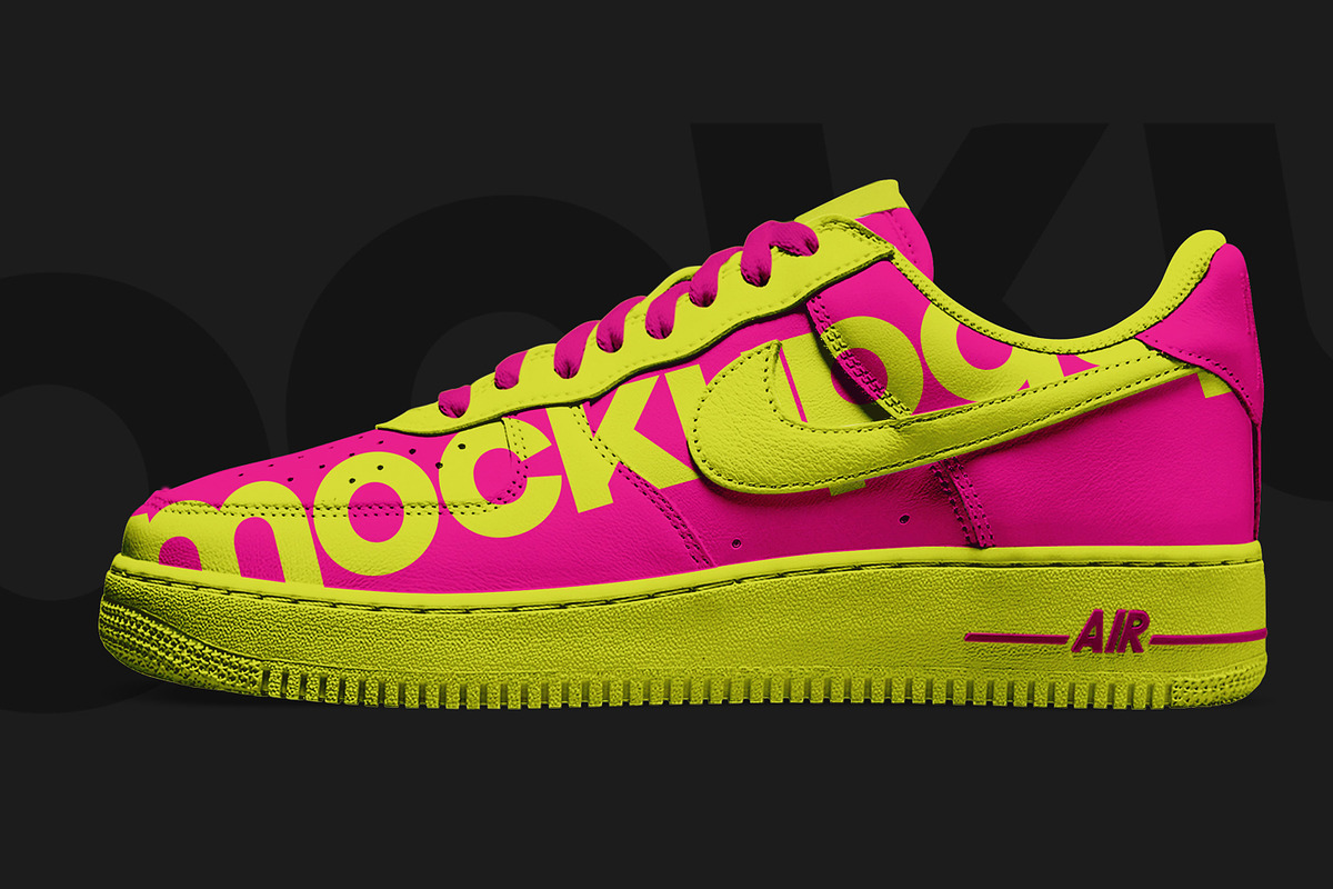 Nike Air Force 1 PSD mockup, a Graphic by mockupdepot (Photo 1 of 5)