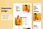 ecommerce Web Design, a Wireframe Template by INSPR STD (Thumbnail 2 of 6)
