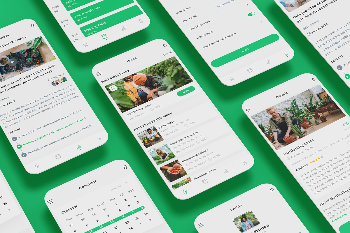 Gardening & horticulture School App, an App Template by nagaredesignstudio (Photo 1 of 2)