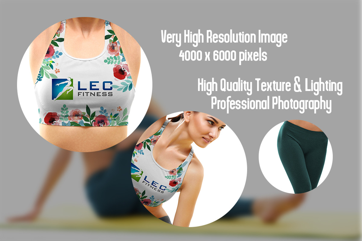 Yoga and Fitness Woman Shirt Mock Up, a Shirt Mockup by Pixel Place (Photo 2 of 4)