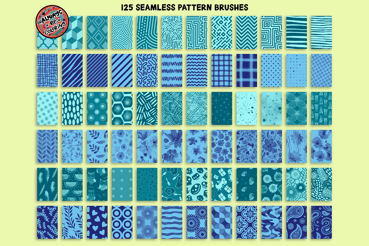 Procreate Quilt Creator Brush Set, a Brush Add-On by AlwaysBeColoring (Photo 5 of 12)