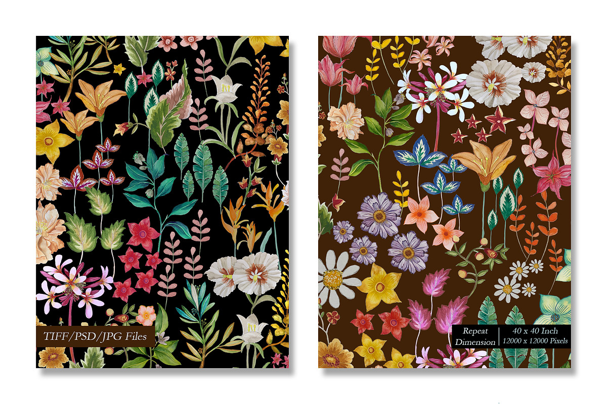 Classy Floral Luxury Pattern, a Pattern Graphic by GND ART STUDIO