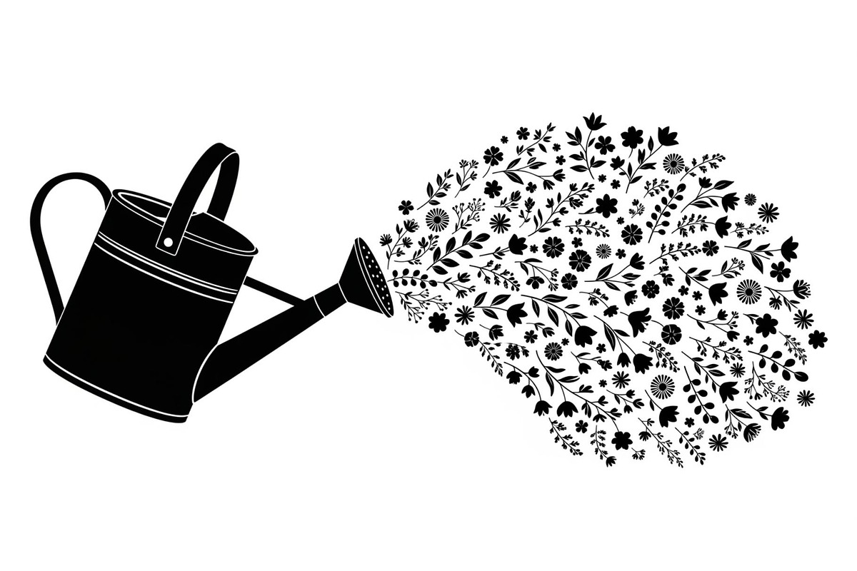 Floral Watering Can Design Bundle, an Illustration by Gaye Art (Photo 28 of 31)