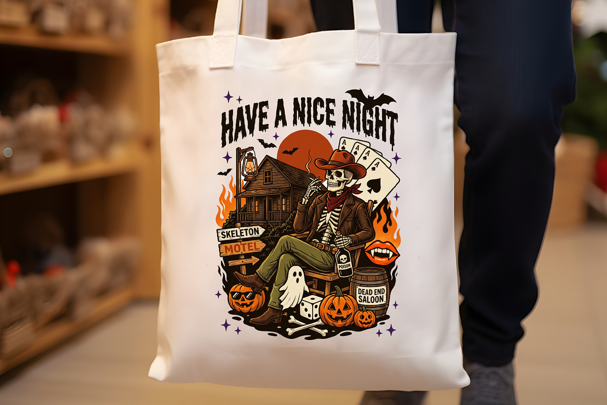 Halloween Cowboy Png-Vintage Motel, a Work Illustration by Sublimation Artist (Photo 8 of 9)