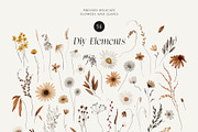 Fall Florals - watercolor set, a Seasonal Illustration by AleksaArt (Thumbnail 9 of 13)