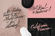 Michelle Brush Script, a Script Font by Littlehand (Thumbnail 2 of 8)