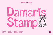 CS Damaris Stamp, a Sans Serif Font by Craft Supply Co. (Thumbnail 1 of 8)