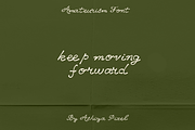 Amateurism Vintage Cursive Font, a Script Font by Ashiya Pixel (Thumbnail 6 of 7)