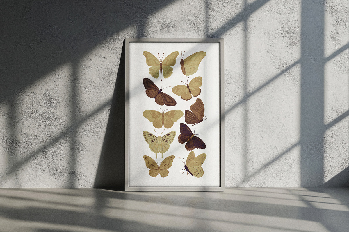 Pastel Butterfly Clipart & Pattern, an Animal Illustration by Vaniuta_Art (Photo 7 of 12)