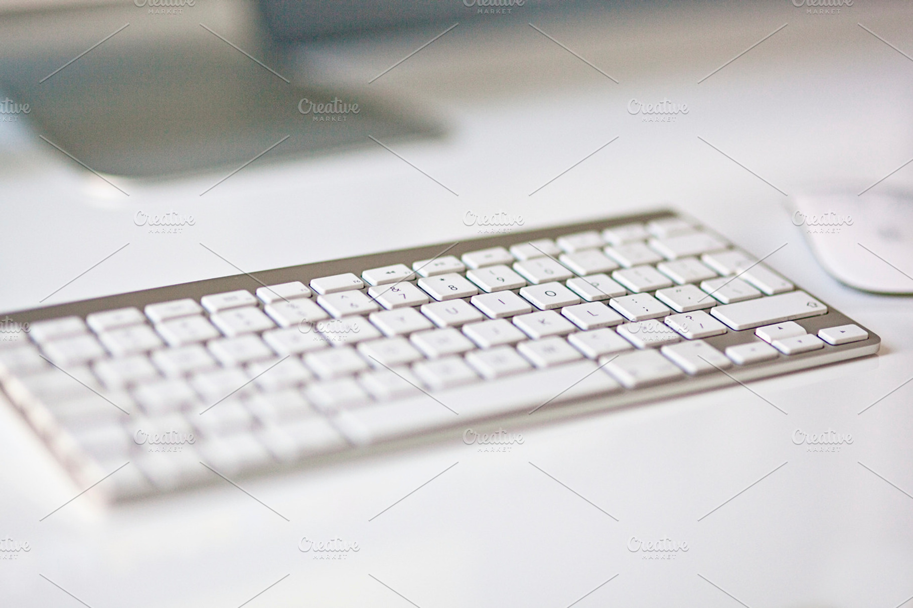 Keyboard Containing Keyboard Workplace And Imac