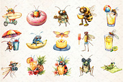 Funny Summer Fly Insects Clipart, an Illustration by Rose Art (Thumbnail 3 of 7)
