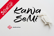 Kawasemi Brush Calligraphy, a Script Font by Roland Huse Design (Thumbnail 1 of 9)