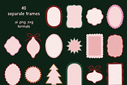 Merry Season - Frames & Backgrounds, an Object Graphic by ArtFM (Thumbnail 10 of 12)
