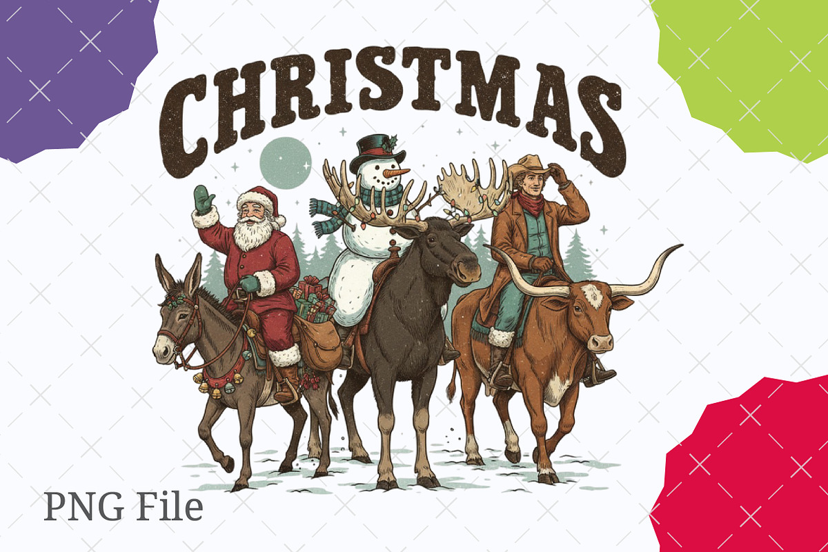 Funny Pickle Christmas PNG, an Illustration by designcity5 (Photo 1 of 7)