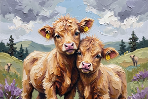 Highland Cows Bundle Set