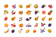 Fruits & vegetables icons set, a Food Illustration by PaperTrident (Thumbnail 4 of 14)
