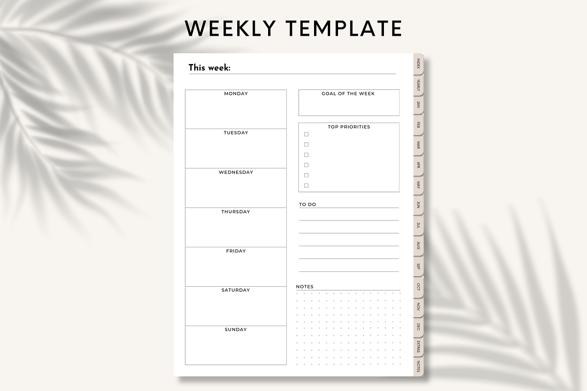 2026 Digital Life Planner for iPad, a Templates & Theme by HoneyGlowStudioCo (Photo 6 of 10)