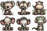 Jungle Animal Clipart - Cute Animal, an Illustration by Craft Nest (Thumbnail 6 of 6)