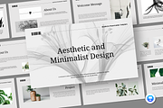 Aesthetic & Minimalist - Keynote, a Presentation Template by QR Design Studio (Thumbnail 1 of 3)