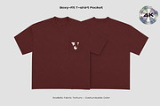 BOXY FIT T-SHIRT POCKET MOCKUP, an Apparel Mockup by Voyage Studio (Thumbnail 3 of 4)