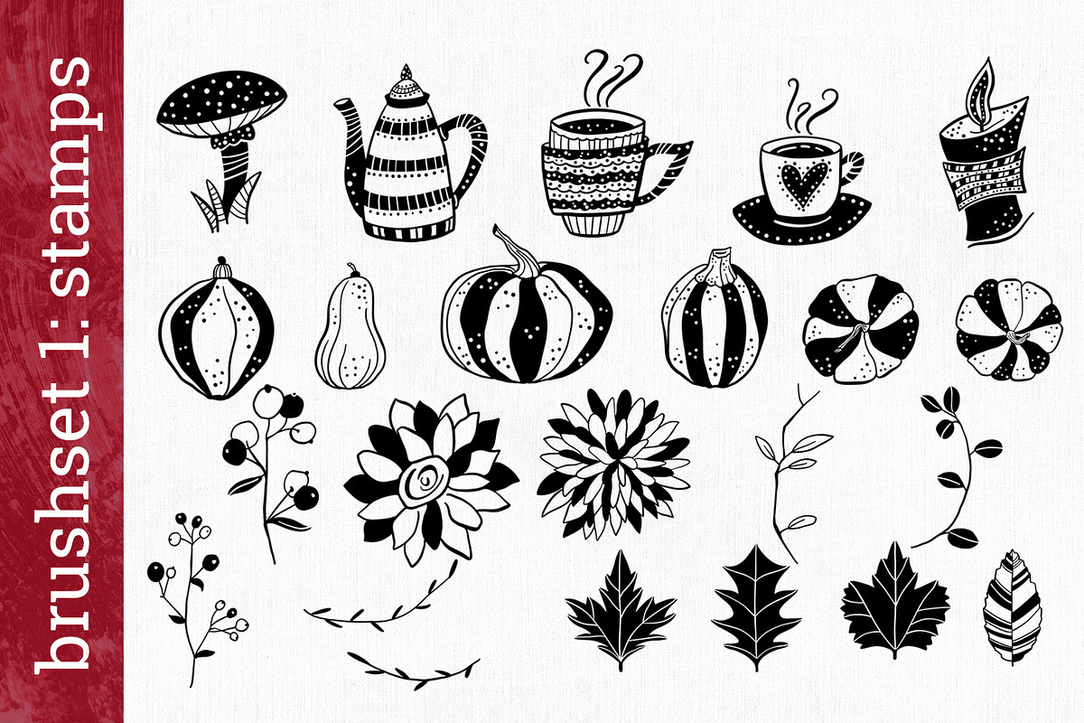 Autumn Brush Box for Procreate, a Brush Add-On by Gray Cat Graphics (Photo 3 of 7)