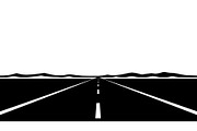 Desert Highway Silhouette Set, an Illustration by musafir_fashion (Thumbnail 2 of 16)